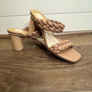 Dolce Vita Paily Stella Braided Strap Heels Cafe